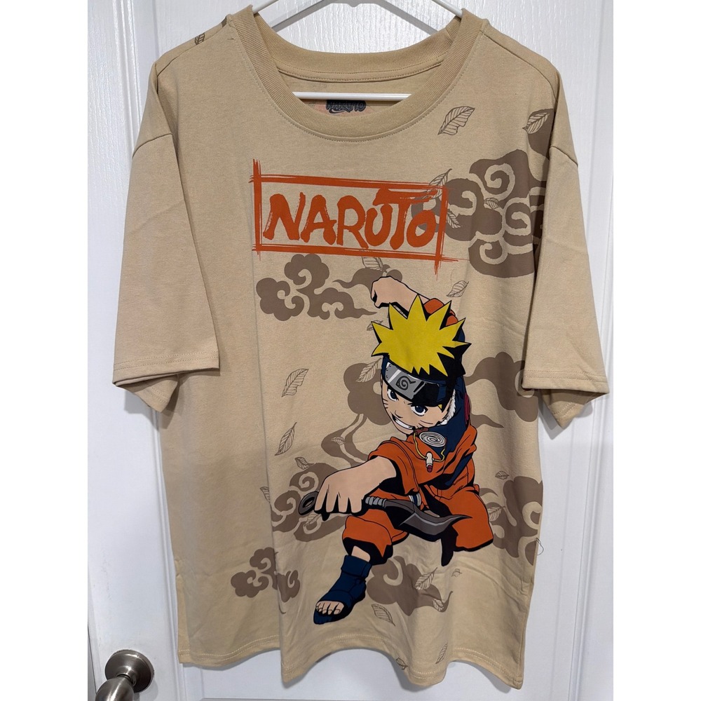 Naruto Shippuden Team 7 T-Shirt  Kakashi Sasuke Sakura Mens Large Rare Limited